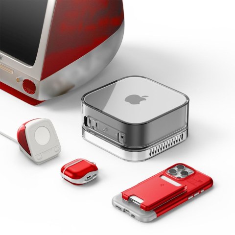 Stojak ładujący Spigen Classic C1 do Apple Watch rubinowy