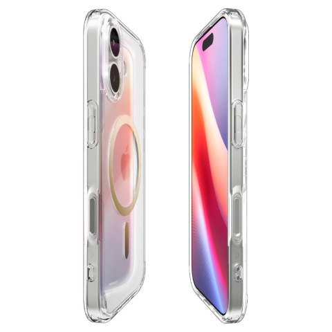 Spigen Ultra Hybrid Mag MagSafe iPhone 17 przezroczysty/z?oty