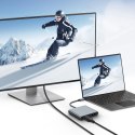 Tech-Protect HB08 Adapter Hub 4w1 Type-C + USB2.0 + 2 x HDMI 4K 60Hz Szary Space