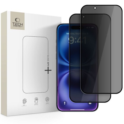 Szkło Prywatyzujące Tech-Protect Glass Spy+ 2-Pack do iPhone Air - Prywatyzujące