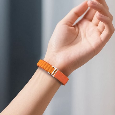 Tech-Protect Nylon Pro pasek do Xiaomi Smart Band 8 / 9 / 10 / NFC pomarańczowy