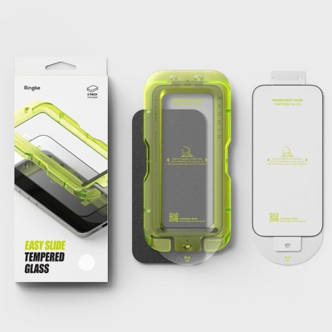 Szkło hartowane Ringke Easy Slide 2-Pack iPhone 17 Pro czarny