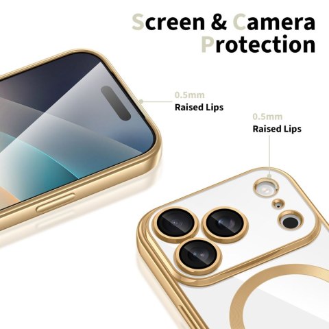 Tech-Protect MagFlex MagSafe iPhone 17 Pro Max błyszczący złoty