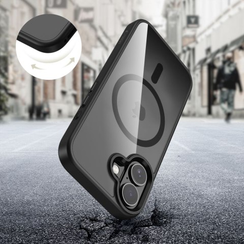 Tech-Protect MagMat MagSafe iPhone 17 czarno-przezroczysty