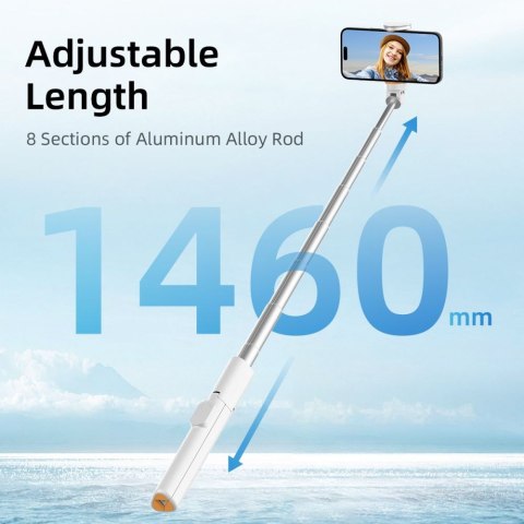 Kijek Selfie Stick Statyw Bluetooth Tech-Protect L09S - Biały