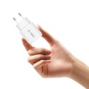 Tech-Protect NCA20 2-portowa ładowarka sieciowa PD 20W / QC3.0 + kabel Type-C biały