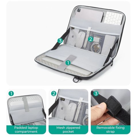 Tech-Protect Ranger-X Tactical etui taktyczne na laptopa 13-14 cali czarny