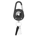 Tech-Protect Slidelock Carabiner Keychain brelok z karabi?czykiem do Apple AirTag 1 / 2 czarny