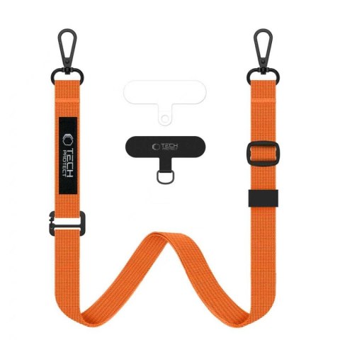 Smycz do Telefonu Tech-Protect C6S Rope Crossbody - Kosmiczny Pomaracz