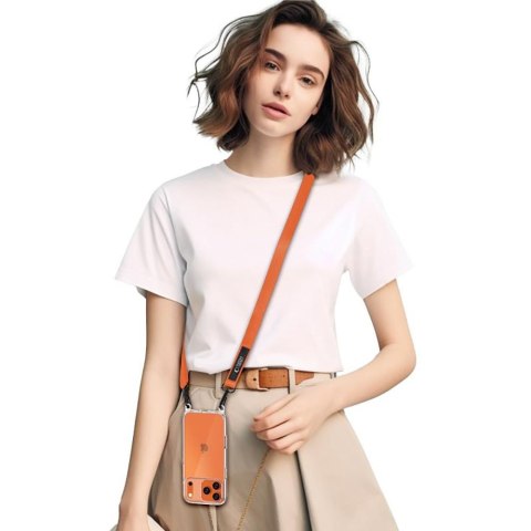 Smycz do Telefonu Tech-Protect C6S Rope Crossbody - Kosmiczny Pomaracz