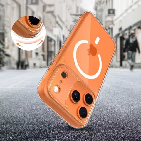Tech-Protect MagPeak MagSafe CC iPhone 17 Pro przezroczysty