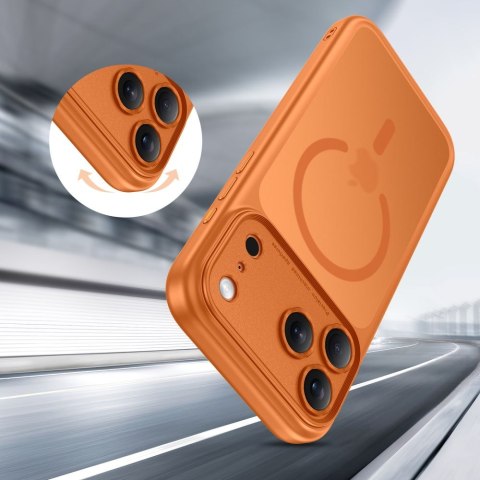 Tech-Protect MagPeak MagSafe CC iPhone 17 Pro Max matowy kosmiczny pomarańcz