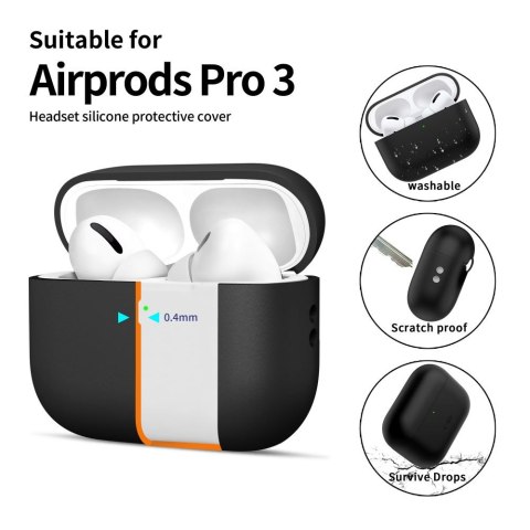 Tech-Protect Silicone etui do Apple AirPods Pro 3 czarny