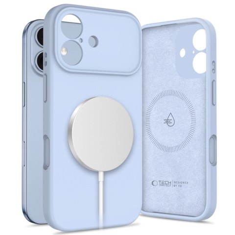 Tech-Protect Silicone MagSafe etui do iPhone 17 mist blue