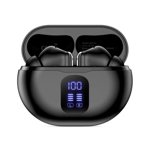 Tech-Protect UltraBoost Słuchawki Bezprzewodowe TWS Earphone Pro G2 Czarne