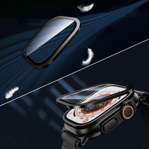 Szkło Hartowane Tech-Protect Glass Ring 2-Pack do Apple Watch Ultra 1 / 2 / 3 / 4 (49 mm) - Czarne