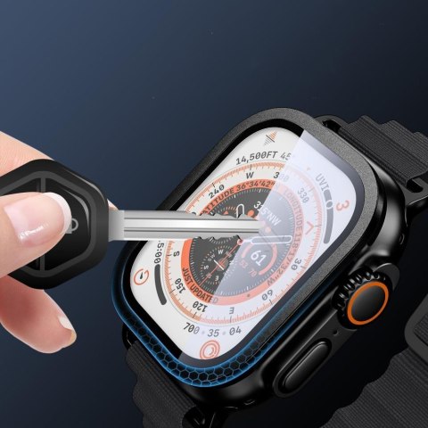 Szkło Hartowane Tech-Protect Glass Ring 2-Pack do Apple Watch Ultra 1 / 2 / 3 / 4 (49 mm) - Czarne