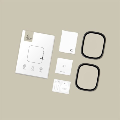 Szkło Hartowane Tech-Protect Glass Ring 2-Pack do Apple Watch Ultra 1 / 2 / 3 / 4 (49 mm) - Czarne