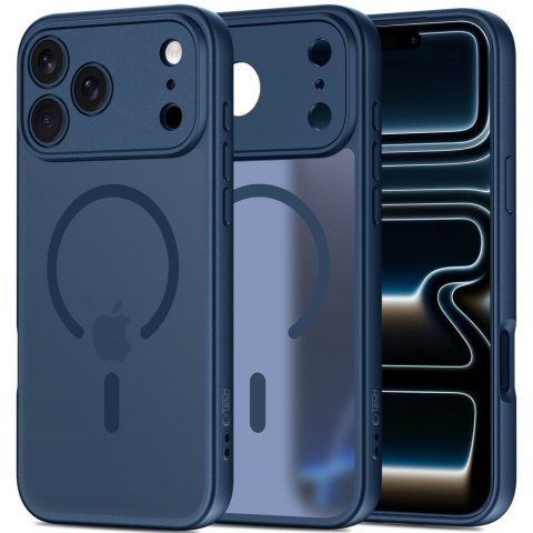 Etui Tech-Protect BasicMag MagSafe do iPhone 17 Pro - Matowy Ciemnoniebieski