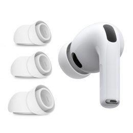 Gumki / Wkadki do Suchawek Tech-Protect Ear Tips 3-Pack do Apple AirPods Pro 3 - Białe