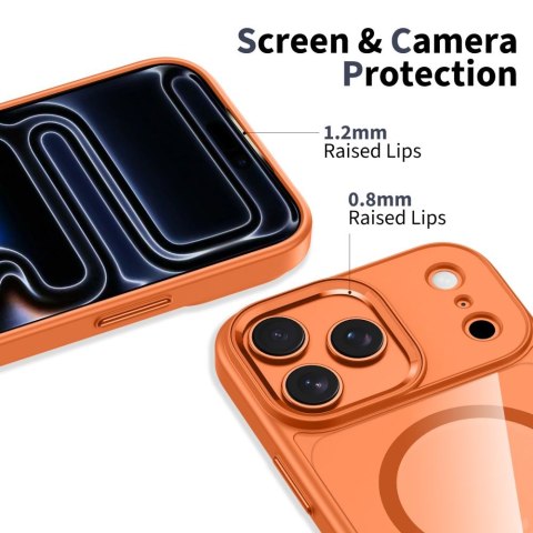 Tech-Protect MagMat MagSafe iPhone 17 Pro Max kosmiczny pomarańcz / przezroczysty
