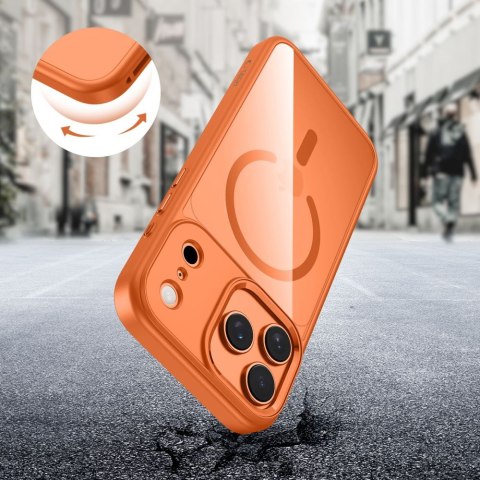 Tech-Protect MagMat MagSafe iPhone 17 Pro Max kosmiczny pomarańcz / przezroczysty