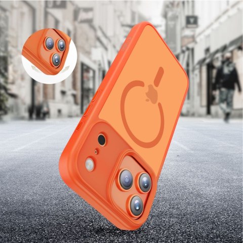 Tech-Protect MagMat MagSafe iPhone 17 Pro Max matowy kosmiczny pomarańcz