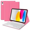 Etui z Klawiaturą i Miejscem na Rysik do iPad 10.9" / 11" Tech-Protect SC Pen - Różowy / Purpurowy