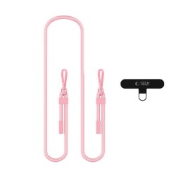 Smycz do Telefonu Tech-Protect C5SE Rope Crossbody Strap - Jasnoróżowa
