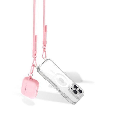 Smycz do Telefonu Tech-Protect C5SE Rope Crossbody Strap - Jasnoróżowa