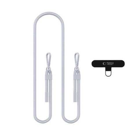 Smycz do Telefonu Tech-Protect C5SE Rope Crossbody Strap - Stalowoszara