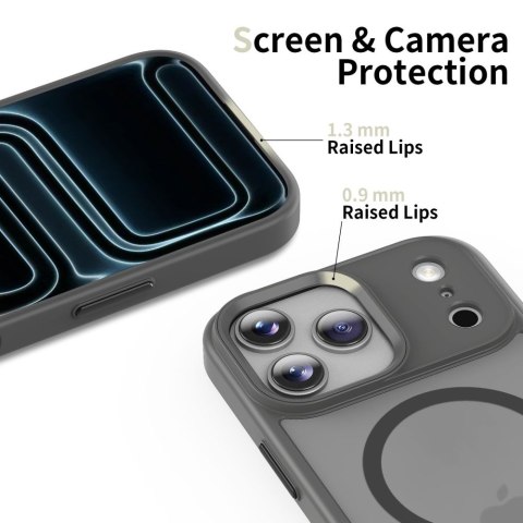 Tech-Protect MagMat MagSafe iPhone 17 Pro matowy szary kredkowy