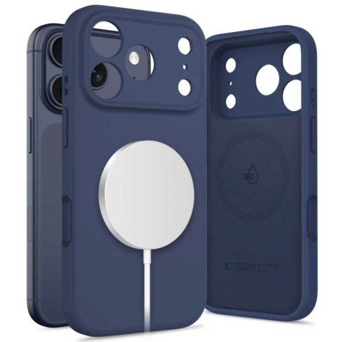 Tech-Protect Silicone MagSafe etui do iPhone 17 Pro Max głęboki niebieski