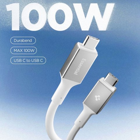 Spigen EB10020CC Essential Type-C Cable 100W 200cm - Biały