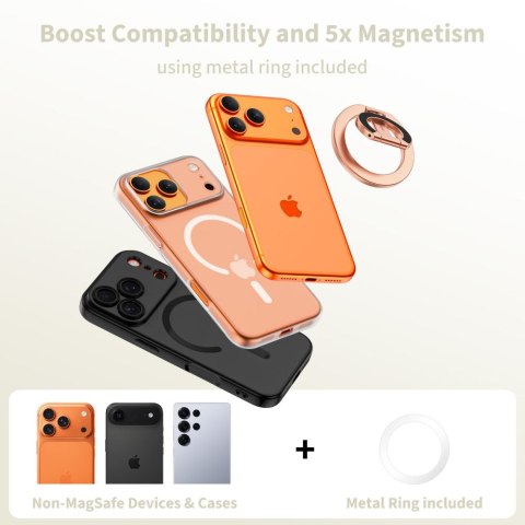 Tech-Protect MMR400 Lamano Magnetic MagSafe phone ring Różowe złoto