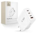 Tech-Protect NC120W-GaN 4-portowa ładowarka sieciowa PD 120W / QC3.0 biały