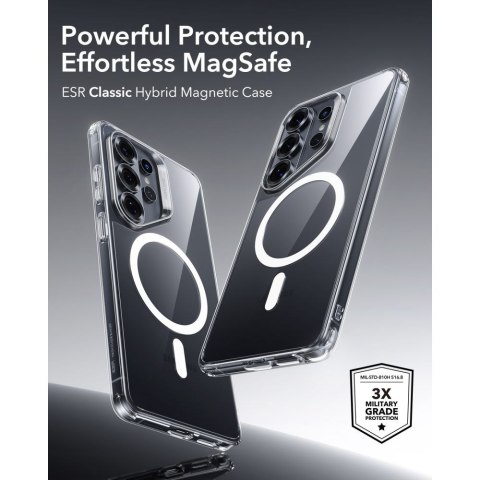 ESR Classic Hybrid MagSafe etui do Galaxy S26 Ultra przezroczysty (Clear)