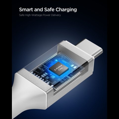 Spigen EB10015CC Essential Type-C Cable 100W 150cm - Biały