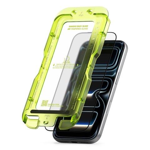 Szkło hartowane Ringke Easy Slide Anti Reflective Tempered Glass iPhone 17 Pro / 18 Pro czarny