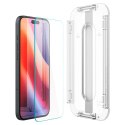 Szkło hartowane Spigen Glas.tR 'EZ Fit' iPhone 15 / 16 - przezroczyste