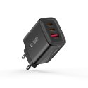 Tech-Protect NCA65W-GaN 3-portowa ładowarka sieciowa PD 65W / QC3.0 czarny