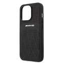 AMG AMHCP13XOSDBK i Phone 13 Pro Max 6,7"czarny/black hardcase Leather Curved Lines