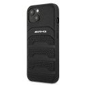 AMG AMHCP13SGSEBK i Phone 13 mini 5,4" czarny/black hardcase Leather Debossed Lines
