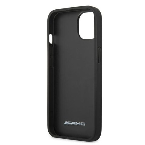 AMG AMHCP13SGSEBK i Phone 13 mini 5,4" czarny/black hardcase Leather Debossed Lines