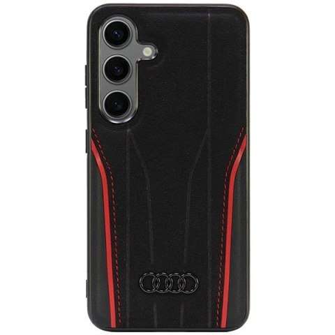 Audi Genuine Leather Mag Safe S24 S921 czarno-czerwony/black-red hardcase AU-TPUPCS24-R8/D3-RD