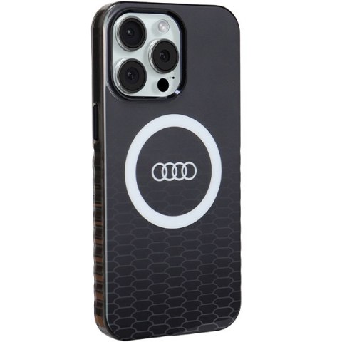 Audi IML Big Logo Mag Safe Case i Phone 15Pro Max 6.7" czarny/black hardcase AU-IMLMIP15PM-Q5/D2-BK