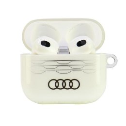 Audi IML Geometric Pattern Air Pods 3cover biały/white AU-IMLAP3-A6/D3-WE