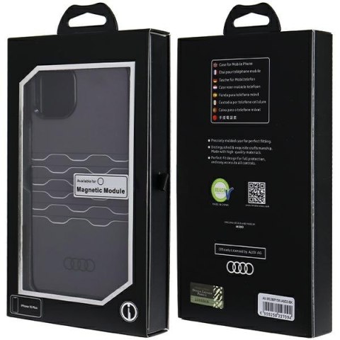 Audi IML Mag Safe Case i Phone 15 Plus / 14 Plus 6.7" czarny/black hardcase AU-IMLMIP15M-A6/D3-BK
