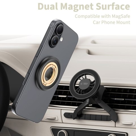 Tech-Protect MMR700 Lamano Magnetic MagSafe phone ring Czarno-złoty