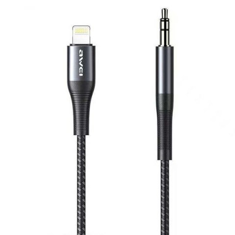 AWEI Adapter CL-116L Lightning/Jack 3.5szary/dark grey